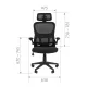 Кресло руководителя Chairman 630 Россия черный. Фото товара с разных ракурсов.