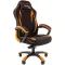 Игровое кресло Chairman Драйв 28 Россия текстиль черно-оранжевый главное фото в маленьком размере