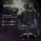 Игровое кресло  "Hunter GM-130", две подушки, экокожа, черное, 532798. Фото товара с разных ракурсов.