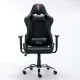 Игровое кресло  "Hunter GM-130", две подушки, экокожа, черное, 532798. Фото товара с разных ракурсов.